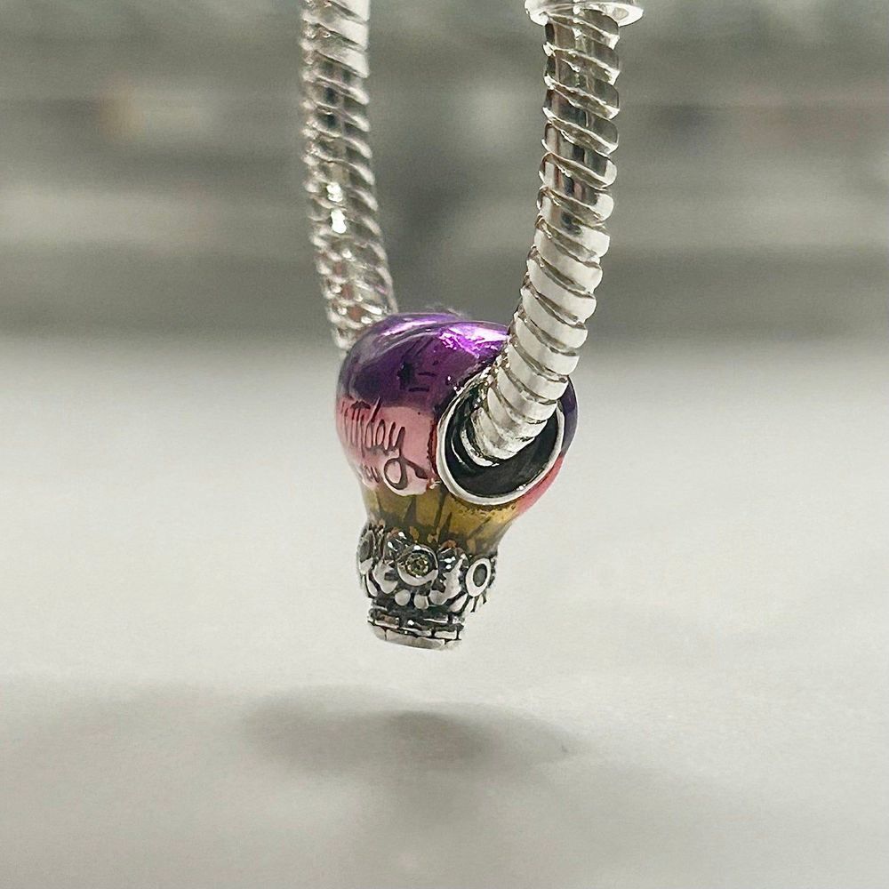 Happy Birthday Heart Balloon Charm - Picture 3 of 9